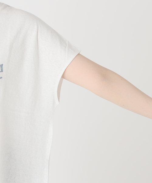 RIDING HIGH（ライディングハイ）の「《追加》【RIDING HIGH/ライディングハイ】ラフィテンジクTシャツ（Tシャツ/カットソー・レディース・ホワイト/ブラウン/サックスブルー・FREE）」の15枚目の写真