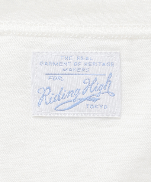RIDING HIGH（ライディングハイ）の「《追加》【RIDING HIGH/ライディングハイ】ラフィテンジクTシャツ（Tシャツ/カットソー・レディース・ホワイト/ブラウン/サックスブルー・FREE）」の7枚目の写真