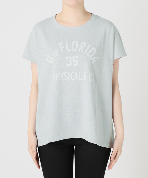 RIDING HIGH（ライディングハイ）の「《追加》【RIDING HIGH/ライディングハイ】ラフィテンジクTシャツ（Tシャツ/カットソー・レディース・ホワイト/ブラウン/サックスブルー・FREE）」の8枚目の写真