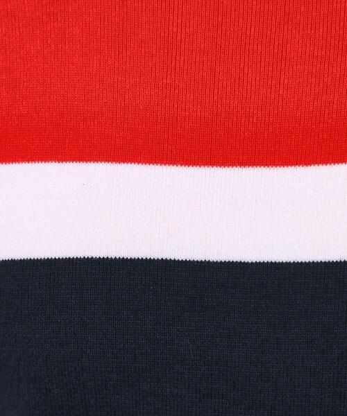 adabat(アダバット)の「【ADABAT NAVY】トリコロールスプリットカラーニット(ニット/セーター・レディース・グリーン/レッド系1・38/42/40)」の14枚目の写真