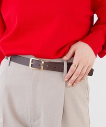 ぽち　　　　　未使用☆LEFIJEレフィエ×セオリーリュクス☆レザーベルト セール】LEFIJE | レザー ベルト BEIGE WOMEN（ベルト）｜LEFIJE