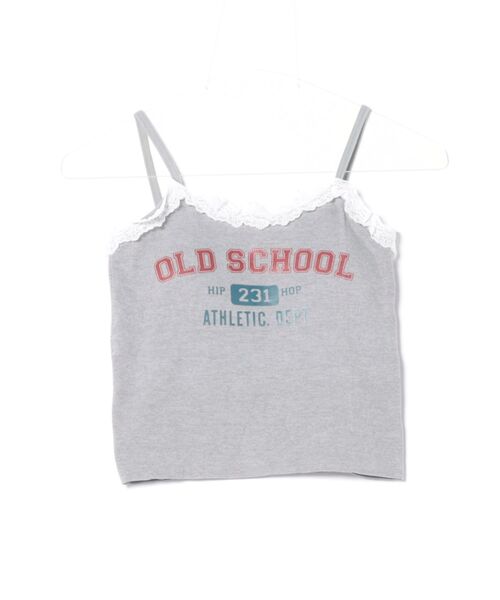 CERCA(チェルカ)の「【 MEMECLE / メメクル 】【カップ付き】カレッジロゴ レースキャミソール(キャミソール・レディース・ブラック/グレー・FREE)」の1枚目の写真