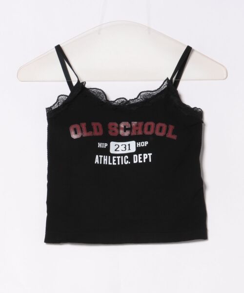 CERCA(チェルカ)の「【 MEMECLE / メメクル 】【カップ付き】カレッジロゴ レースキャミソール(キャミソール・レディース・ブラック/グレー・FREE)」の2枚目の写真