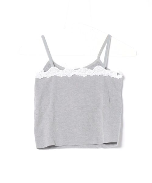 CERCA(チェルカ)の「【 MEMECLE / メメクル 】【カップ付き】カレッジロゴ レースキャミソール(キャミソール・レディース・ブラック/グレー・FREE)」の3枚目の写真