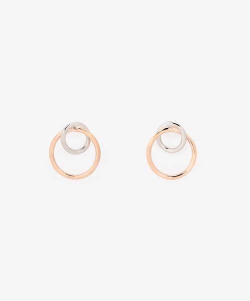 プラチナ/K10 ピンクゴールド ピアス ESTELLE/エステール