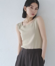 hunch（ハンチ）の「前後2WAY スクエアラメニット タンクトップ（タンクトップ・レディース）」