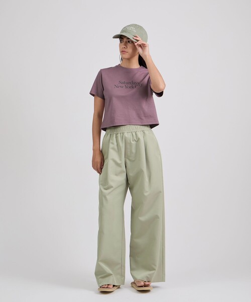 Saturdays NYC（サタデーズ ニューヨークシティ ）の「Palmetto Tuck Wide Pants（その他パンツ・レディース・ブルー/オリーブ・L/M/S）」の5枚目の写真