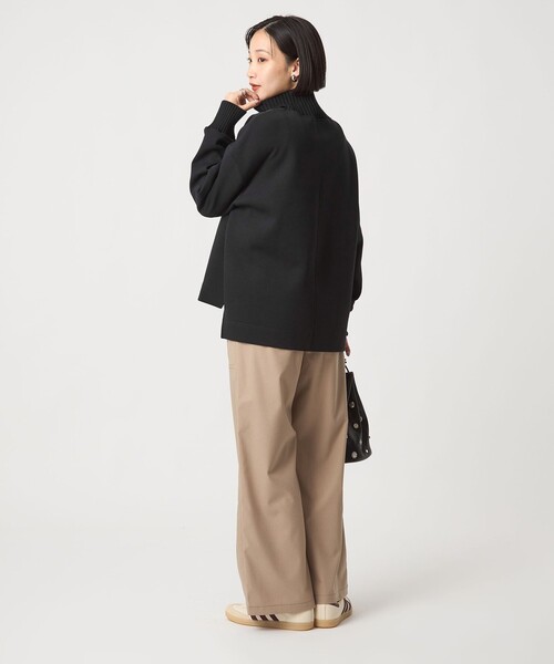 ダンボール リブ タートル プルオーバー（Tシャツ/カットソー）｜green