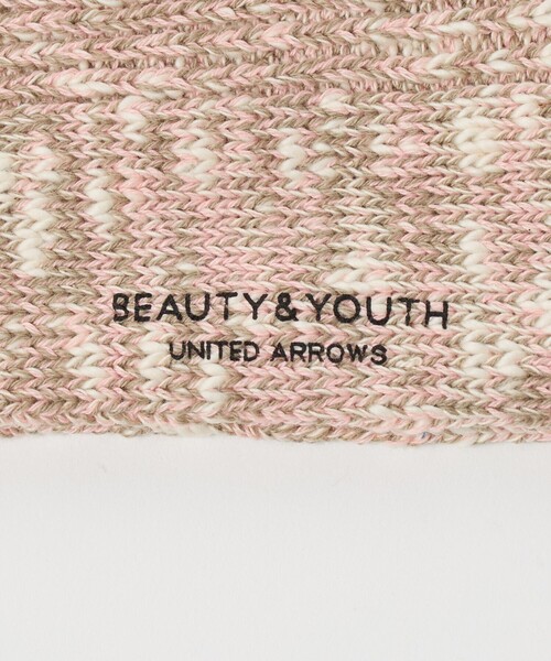 BEAUTY&YOUTH UNITED ARROWS（ビューティーアンドユースユナイテッドアローズ）の「ビッグ スラブ  レギュラー ソックス（ソックス/靴下・メンズ・ライトピンク/ケリーグリーン/ブラック・FREE）」の5枚目の写真