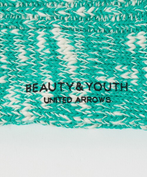 BEAUTY&YOUTH UNITED ARROWS（ビューティーアンドユースユナイテッドアローズ）の「ビッグ スラブ  レギュラー ソックス（ソックス/靴下・メンズ・ライトピンク/ケリーグリーン/ブラック・FREE）」の7枚目の写真