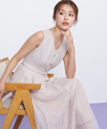 【美品】ジルスチュアート フローラルロングワンピース ピンク 長袖 サイズ2 美品】ジルスチュアート フローラルロングワンピース ピンク 長袖