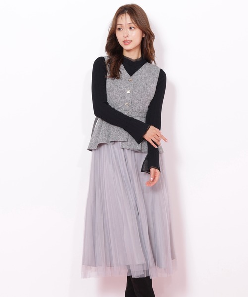 JILL by JILL STUART ポロ衿ドッキングワンピース ポロ衿ドッキング