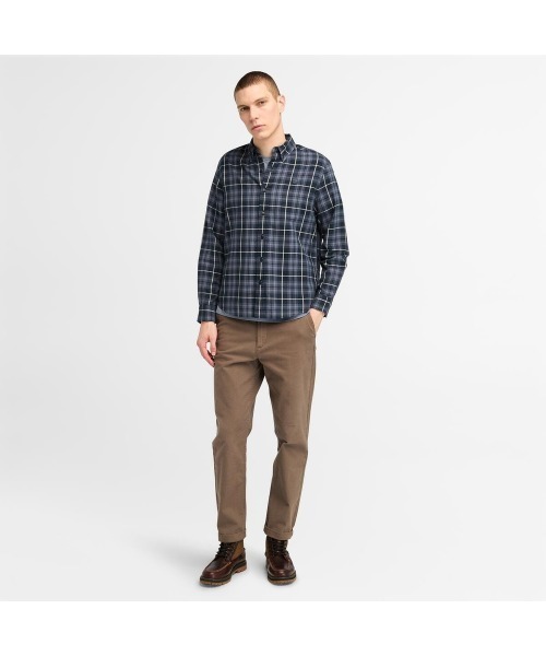 Timberland(ティンバーランド)の「プレイド シャツ メンズ(シャツ/ブラウス・メンズ・ダークブルー・LARGE/X-SMALL/X-LARGE/SMALL/MEDIUM)」の2枚目の写真