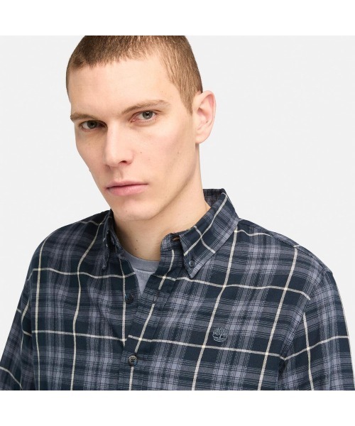 Timberland(ティンバーランド)の「プレイド シャツ メンズ(シャツ/ブラウス・メンズ・ダークブルー・LARGE/X-SMALL/X-LARGE/SMALL/MEDIUM)」の3枚目の写真