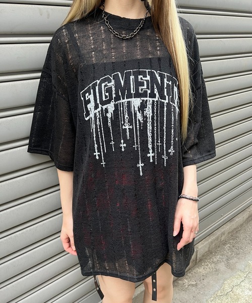 Figments(フィグメンツ)の「ロゴニットT(その他トップス・レディース・ホワイト/ブラック・FREE)」の17枚目の写真