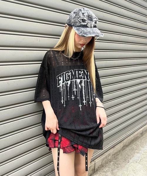 Figments(フィグメンツ)の「ロゴニットT(その他トップス・レディース・ホワイト/ブラック・FREE)」の8枚目の写真