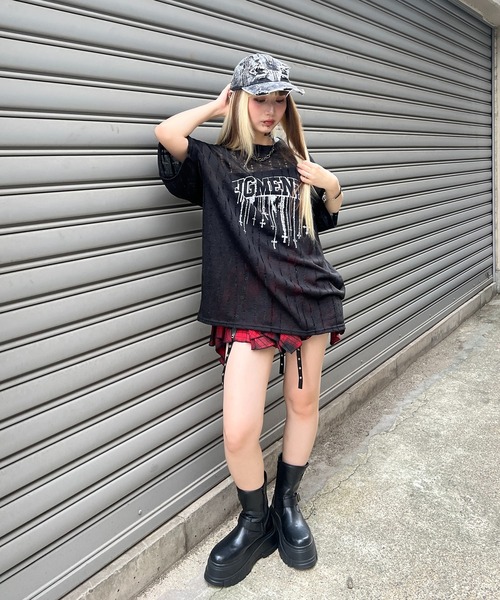 Figments(フィグメンツ)の「ロゴニットT(その他トップス・レディース・ホワイト/ブラック・FREE)」の15枚目の写真