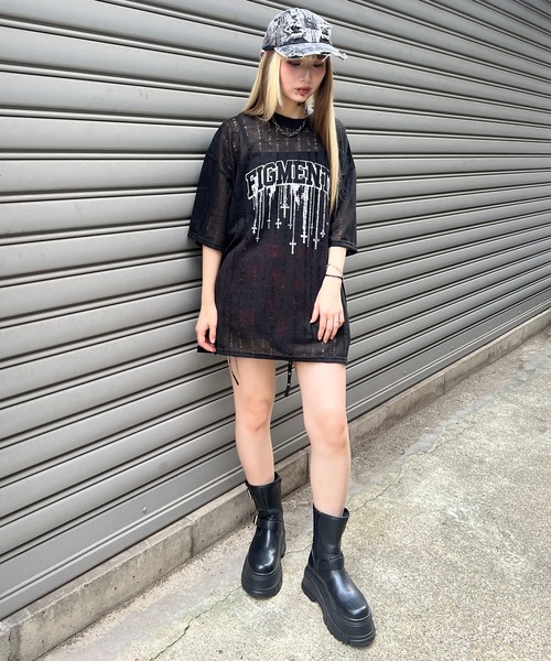 Figments(フィグメンツ)の「ロゴニットT(その他トップス・レディース・ホワイト/ブラック・FREE)」の13枚目の写真