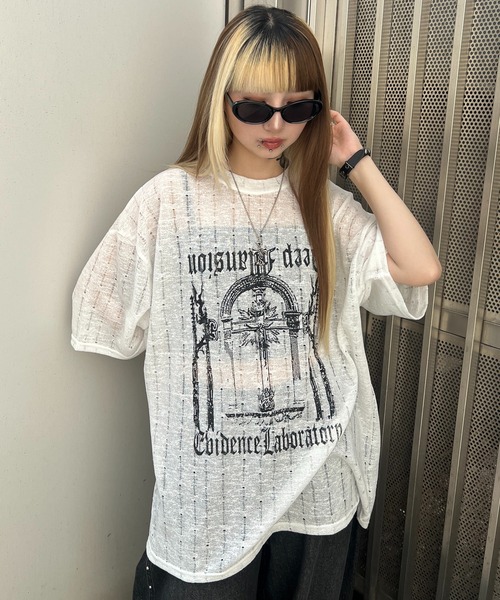 Figments(フィグメンツ)の「ロゴニットT(その他トップス・レディース・ホワイト/ブラック・FREE)」の14枚目の写真