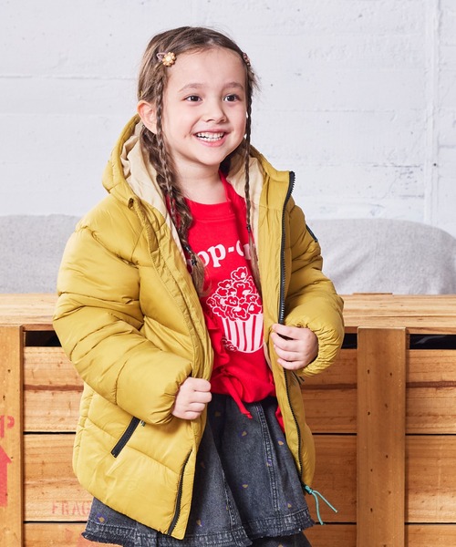 MARKEY'S(マーキーズ)の「アトラスマウンテンジャケット(ダウンジャケット/コート・キッズ・オレンジ/ブラック/ライトブルー/レッド/グリーン/ベージュ・100/90/80/95/110/150/140/130/120)」の2枚目の写真