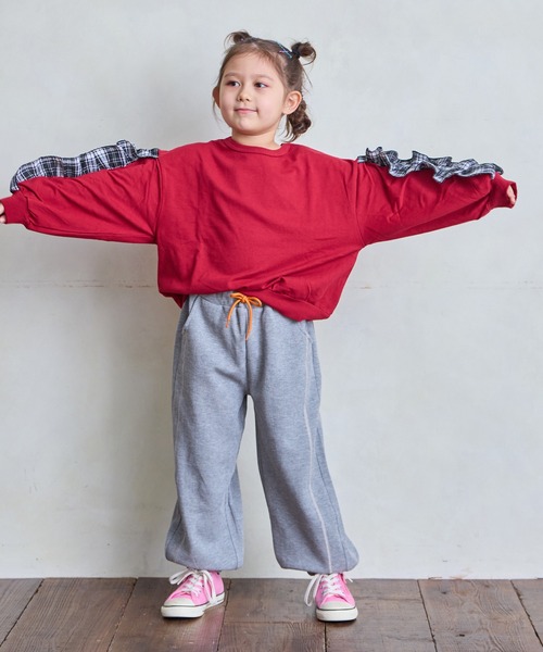 Life Support Products（ライフサポートプロダクツ）の「バルーンスウェットパンツ（その他パンツ・キッズ・レッド/チャコール/パープル/杢グレー/ライトグリーン・100/90/80/95/130/120/110）」の18枚目の写真