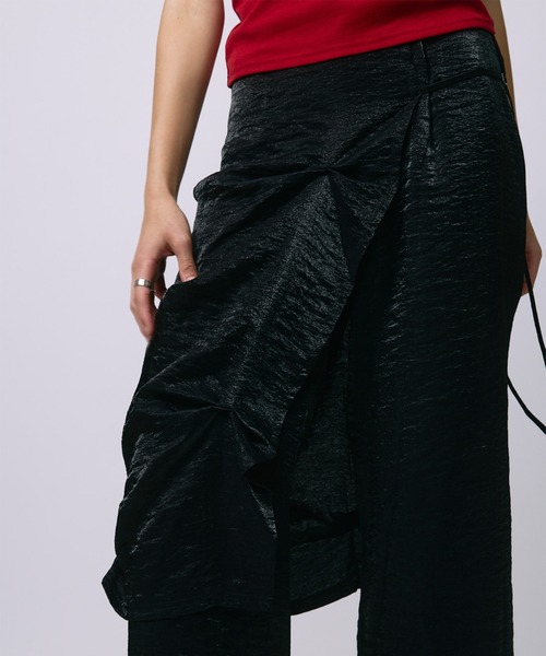 led.tokyo(レッドトウキョウ)の「【led.tokyo】LEYERED SLACKS/レイヤードスラックス(スラックス・レディース・ブラック/グレー/ブラウン・1/2)」の16枚目の写真