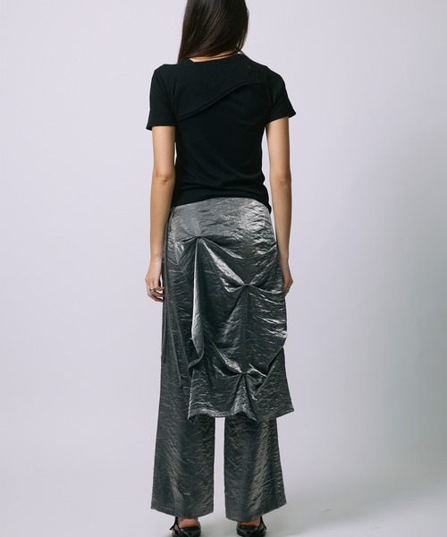 led.tokyo(レッドトウキョウ)の「【led.tokyo】LEYERED SLACKS/レイヤードスラックス(スラックス・レディース・ブラック/グレー/ブラウン・1/2)」の22枚目の写真