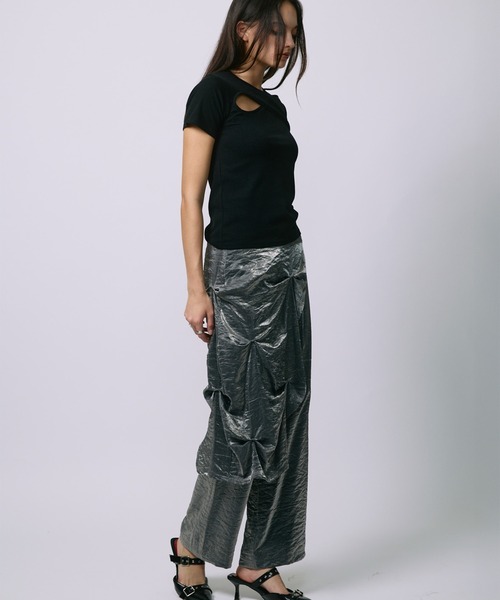 led.tokyo(レッドトウキョウ)の「【led.tokyo】LEYERED SLACKS/レイヤードスラックス(スラックス・レディース・ブラック/グレー/ブラウン・1/2)」の20枚目の写真