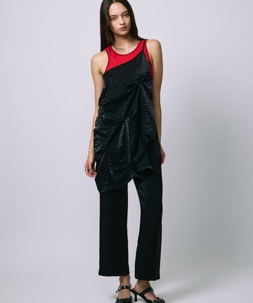 led.tokyo(レッドトウキョウ)の「【led.tokyo】LEYERED SLACKS/レイヤードスラックス(スラックス・レディース・ブラック/グレー/ブラウン・1/2)」の8枚目の写真