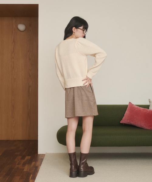 REMOON（リムーン）の「刺繍ニットカーディガン（カーディガン/ボレロ・レディース・グレー/アイボリー・FREE）」の21枚目の写真