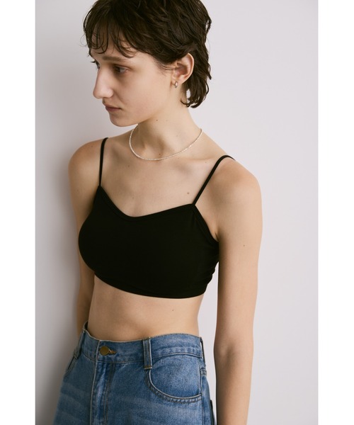 un/neu（アンノイ）の「バイカラーストラップカップ付きインナー（キャミソール・レディース・ブラック/ホワイト/ブラウン/グレー・FREE）」の11枚目の写真