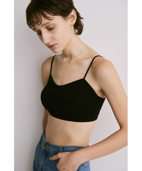 un/neu（アンノイ）の「バイカラーストラップカップ付きインナー（キャミソール・レディース・ブラック/ホワイト/ブラウン/グレー・FREE）」の12枚目の写真