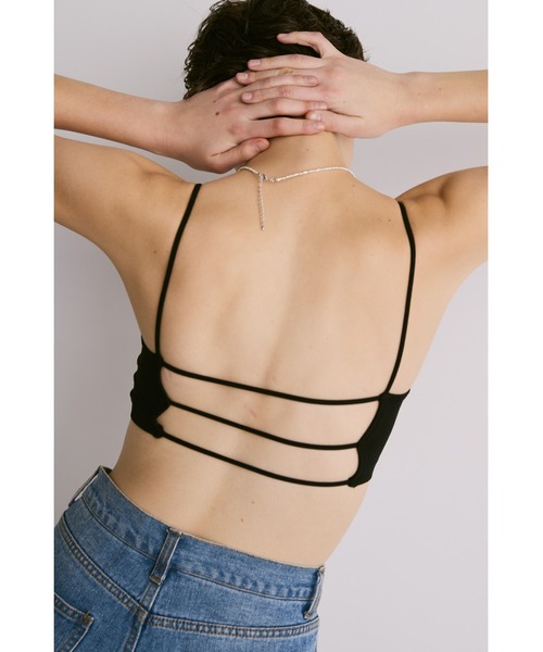 un/neu（アンノイ）の「バイカラーストラップカップ付きインナー（キャミソール・レディース・ブラック/ホワイト/ブラウン/グレー・FREE）」の13枚目の写真