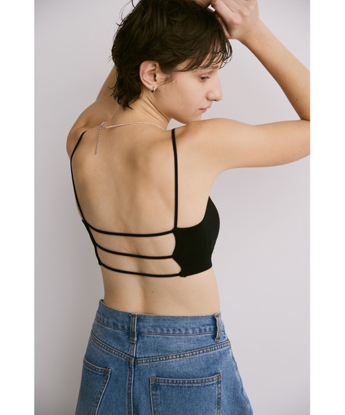 un/neu（アンノイ）の「バイカラーストラップカップ付きインナー（キャミソール・レディース・ブラック/ホワイト/ブラウン/グレー・FREE）」の15枚目の写真