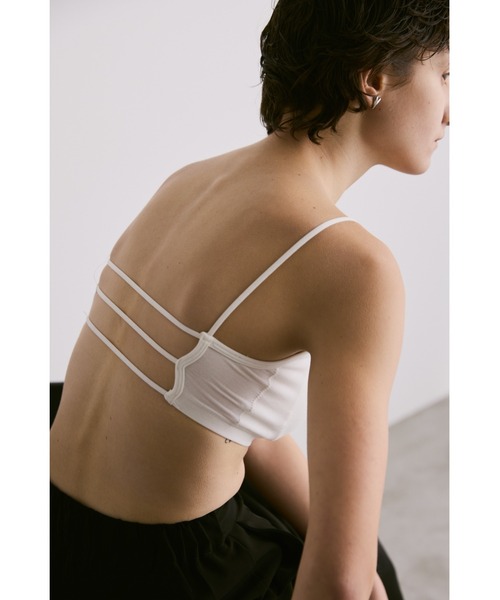 un/neu（アンノイ）の「バイカラーストラップカップ付きインナー（キャミソール・レディース・ブラック/ホワイト/ブラウン/グレー・FREE）」の21枚目の写真