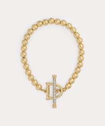 Ralph Lauren Small ロゴチャームとSilverトーンのブレスレット LAUREN RALPH LAUREN（ローレン ラルフ ローレン）の「シルバー