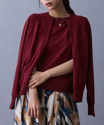 NICOLE white | レイヤードニットプルオーバー(ニット/セーター)