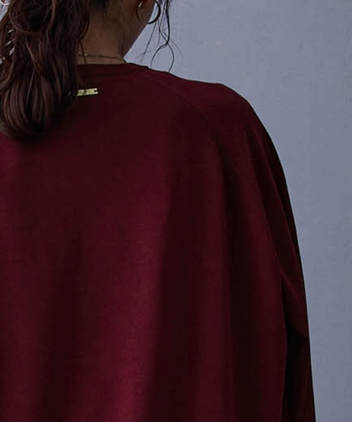 NICOLE white(ニコルホワイト)の「レイヤードニットプルオーバー(ニット/セーター・レディース・ネイビー/グレー/ブラウン/ボルドー・FREE)」の12枚目の写真