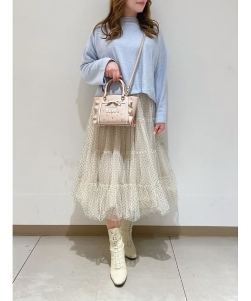 SAMANTHAVEGA（サマンサベガ）の「【ニャニィニュニェニョンコレクション】フラッター（ミニ）（ショルダーバッグ・レディース・ベージュ・FREE）」の9枚目の写真