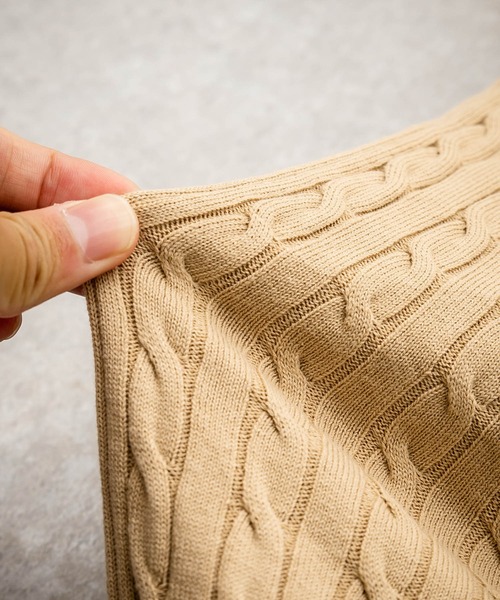 THE NORTH FACE（ザノースフェイス）の「THE NORTH FACE ザ・ノースフェイス M'S HOLIDAY CARDIGAN ワンポイントロゴ刺繍Vネックニットカーディガン（カーディガン/ボレロ・メンズ・ブラック/ライトベージュ・M/L/XL）」の5枚目の写真