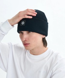 ELEMENT（エレメント）の「ELEMENT メンズ HIGH ICON BEANIE ビーニー 【2025年秋冬モデル】/エレメントロゴワッペンワンポイントニットキャップ・ビーニー（ニットキャップ/ビーニー）」
