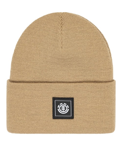 ELEMENT（エレメント）の「ELEMENT メンズ HIGH ICON BEANIE ビーニー 【2025年秋冬モデル】/エレメントロゴワッペンワンポイントニットキャップ・ビーニー（ニットキャップ/ビーニー・メンズ・ベージュ/ブラック/レッド系その他/ホワイト・FREE）」の8枚目の写真