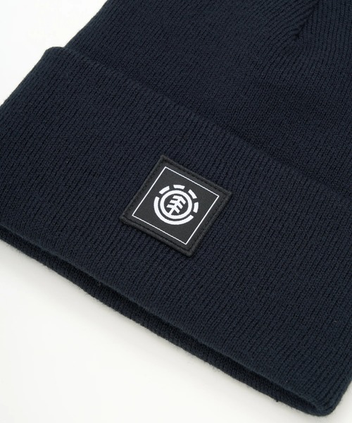 ELEMENT（エレメント）の「ELEMENT メンズ HIGH ICON BEANIE ビーニー 【2025年秋冬モデル】/エレメントロゴワッペンワンポイントニットキャップ・ビーニー（ニットキャップ/ビーニー・メンズ・ベージュ/ブラック/レッド系その他/ホワイト・FREE）」の6枚目の写真