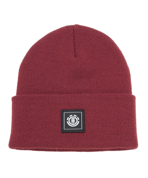 ELEMENT（エレメント）の「ELEMENT メンズ HIGH ICON BEANIE ビーニー 【2025年秋冬モデル】/エレメントロゴワッペンワンポイントニットキャップ・ビーニー（ニットキャップ/ビーニー・メンズ・ベージュ/ブラック/レッド系その他/ホワイト・FREE）」の12枚目の写真