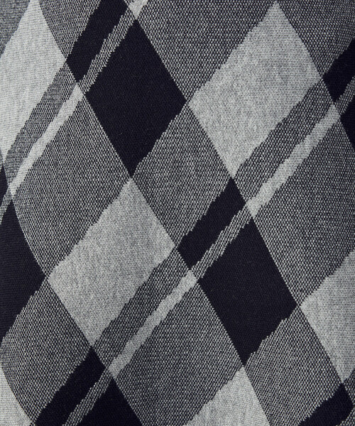 COMME CA ISM（コムサイズム）の「チェック柄　ニットスカート / セットアップ対応（スカート・レディース・ブラック/グレー・LARGE/MEDIUM）」の18枚目の写真