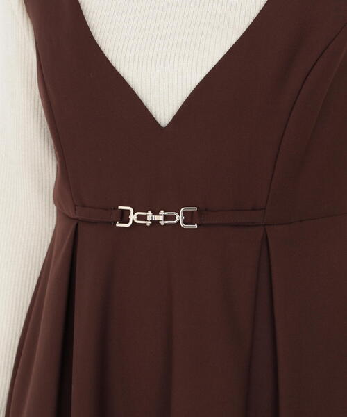 PROPORTION BODY DRESSING(プロポーションボディドレッシング)の「タックフレアージャンスカ / 1215240916(ワンピース・レディース・ダークグレー/ボルドー/ブラウン・MEDIUM/P/S)」の12枚目の写真