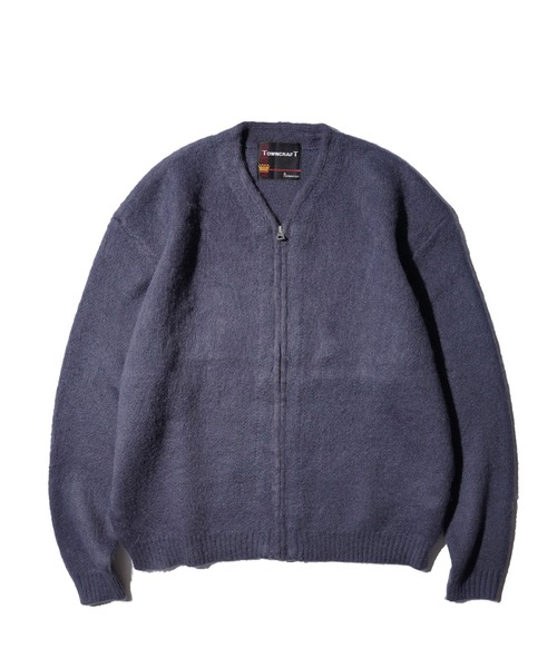TOWNCRAFT(タウンクラフト)の「TOWNCRAFT / タウンクラフト SOLID SHAGGY ZIP CARDIGAN 無地 ソリッド シャギー ジップアップ カーディガン モヘアタッチカーディガンモヘアタッチ(カーディガン/ボレロ・メンズ・ネイビー/グリーン/ブラック/チャコールグレー/ヘザーグレー/ピンク・X-SMALL/MEDIUM/LARGE)」の6枚目の写真