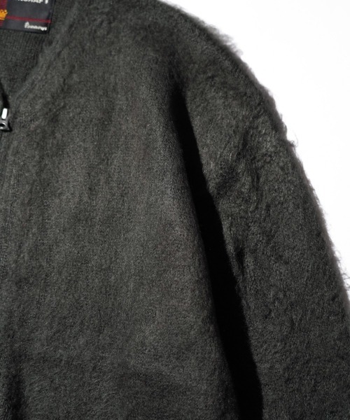 TOWNCRAFT(タウンクラフト)の「TOWNCRAFT / タウンクラフト SOLID SHAGGY ZIP CARDIGAN 無地 ソリッド シャギー ジップアップ カーディガン モヘアタッチカーディガンモヘアタッチ(カーディガン/ボレロ・メンズ・ネイビー/グリーン/ブラック/チャコールグレー/ヘザーグレー/ピンク・X-SMALL/MEDIUM/LARGE)」の16枚目の写真