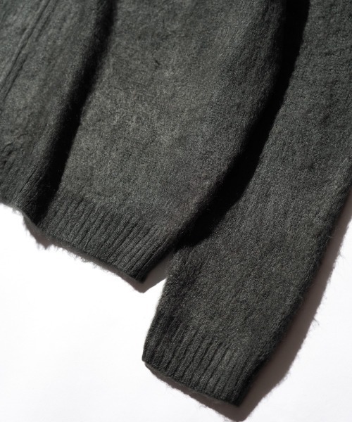 TOWNCRAFT(タウンクラフト)の「TOWNCRAFT / タウンクラフト SOLID SHAGGY ZIP CARDIGAN 無地 ソリッド シャギー ジップアップ カーディガン モヘアタッチカーディガンモヘアタッチ(カーディガン/ボレロ・メンズ・ネイビー/グリーン/ブラック/チャコールグレー/ヘザーグレー/ピンク・X-SMALL/MEDIUM/LARGE)」の17枚目の写真