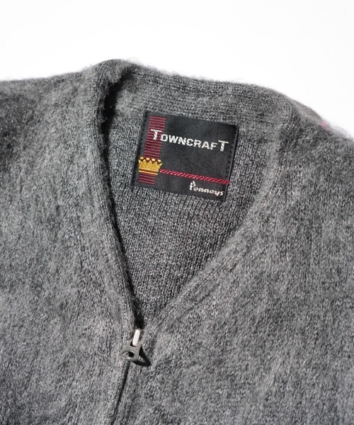 TOWNCRAFT(タウンクラフト)の「TOWNCRAFT / タウンクラフト SOLID SHAGGY ZIP CARDIGAN 無地 ソリッド シャギー ジップアップ カーディガン モヘアタッチカーディガンモヘアタッチ(カーディガン/ボレロ・メンズ・ネイビー/グリーン/ブラック/チャコールグレー/ヘザーグレー/ピンク・X-SMALL/MEDIUM/LARGE)」の20枚目の写真